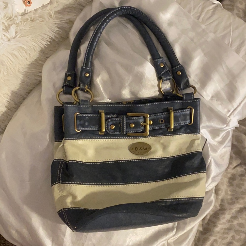 rare vintage DOLCE & GABBANA striped purse